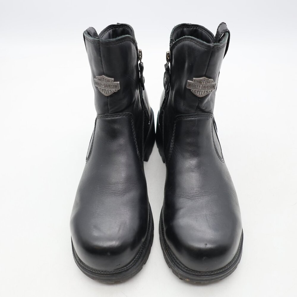 Harley-Davidson Moto Boots Women’s Size 9 M Black Leather Steel Toe 84462 - Picture 2 of 11